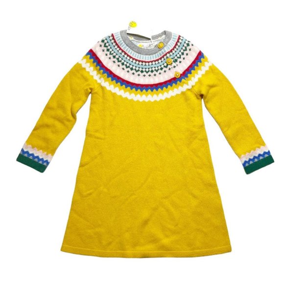 Mini Boden Other - NWT Mini Boden 5/6 Yellow Sweater Dress